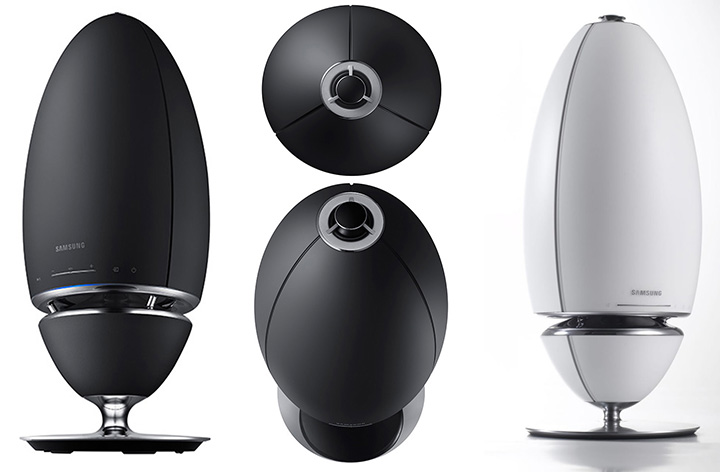 Samsung's Wirless Audio 360 R7 spreads fidelity audio evenly around and looks cool
