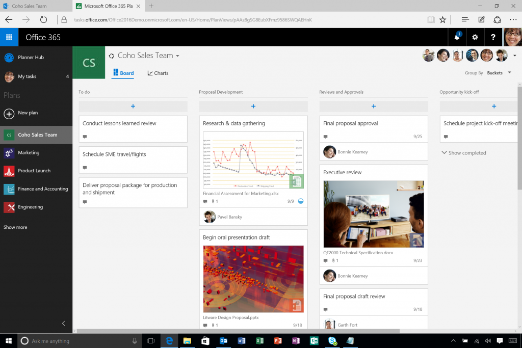 Office 365 Planner Boards View