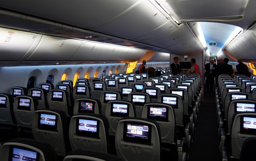 AIr Canada Boeing Dreamliner Coach Seating