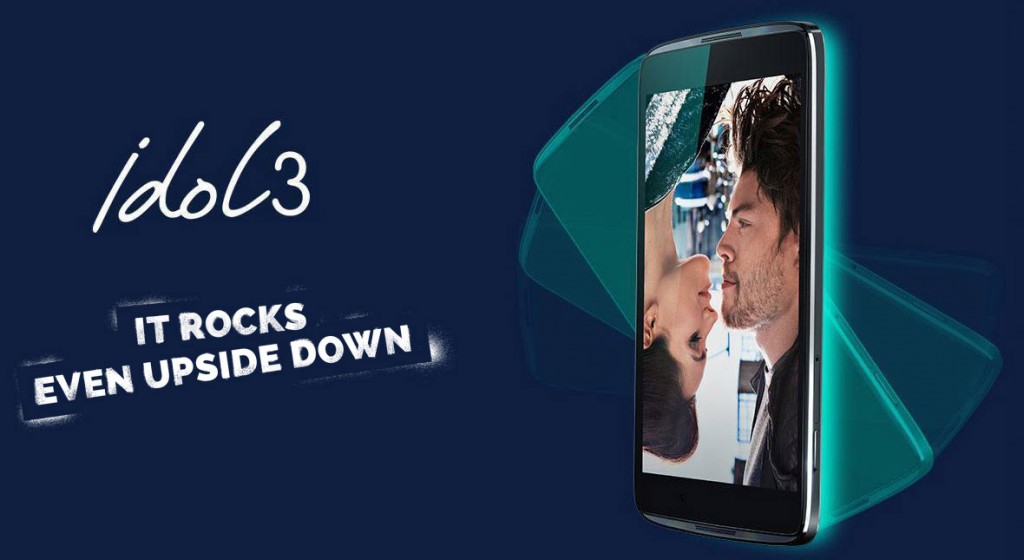 Alcatel IDOL 3 can show properly from any angle even upside down